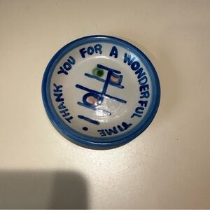 M. A. Hadley Blue and White Decorative Plate